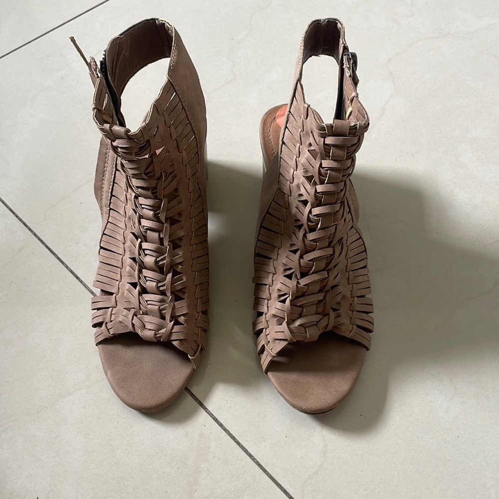 brown little high heels